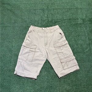 Arizona Men's Beige Double Pocket Cargo Shorts